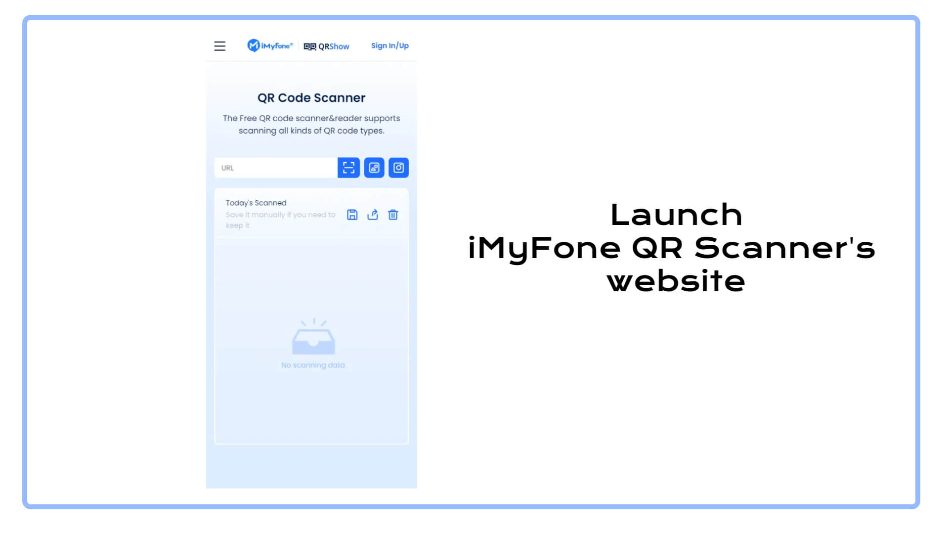 launch imyfone qr scanner website