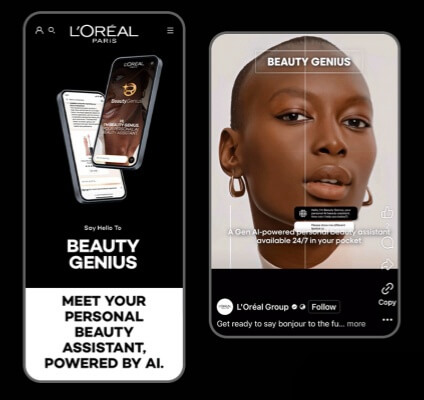 loreal virtual makeup try on qr codes