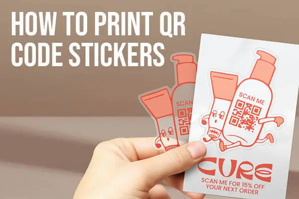 How to Custom and Print QR Code Stickers [Cheapest Way]