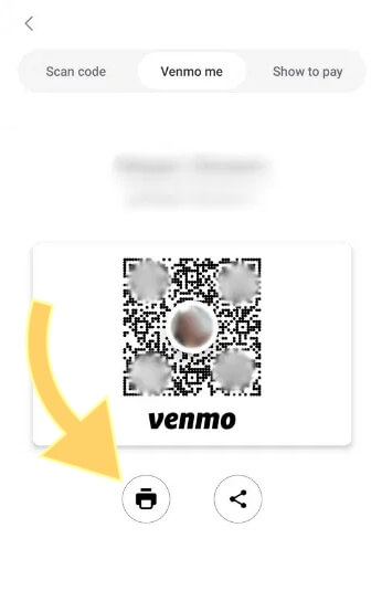 print a venmo qr code