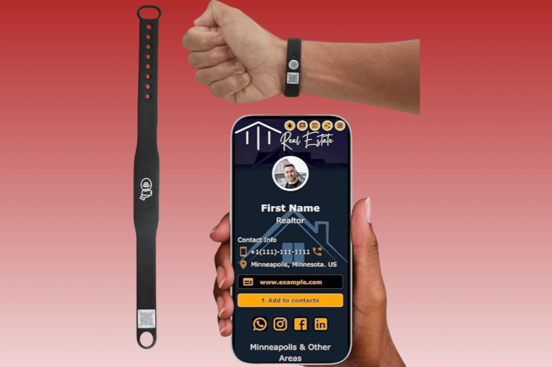 qr code bracelet for personal information