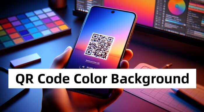 qr code color background