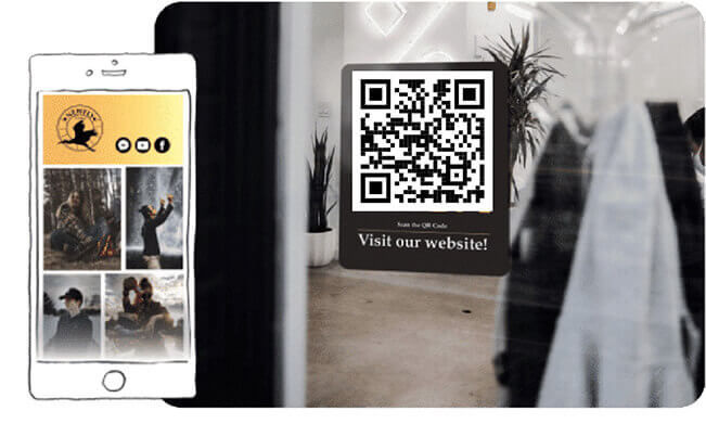 image qr code for retail