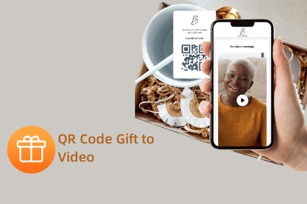 scan gift qr code to video