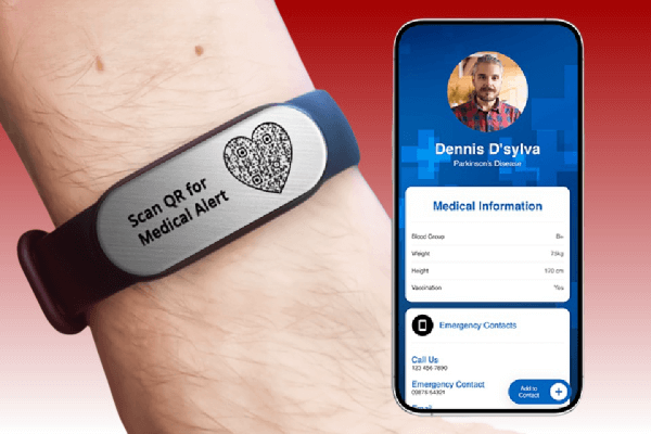 qr code medical alert bracelet