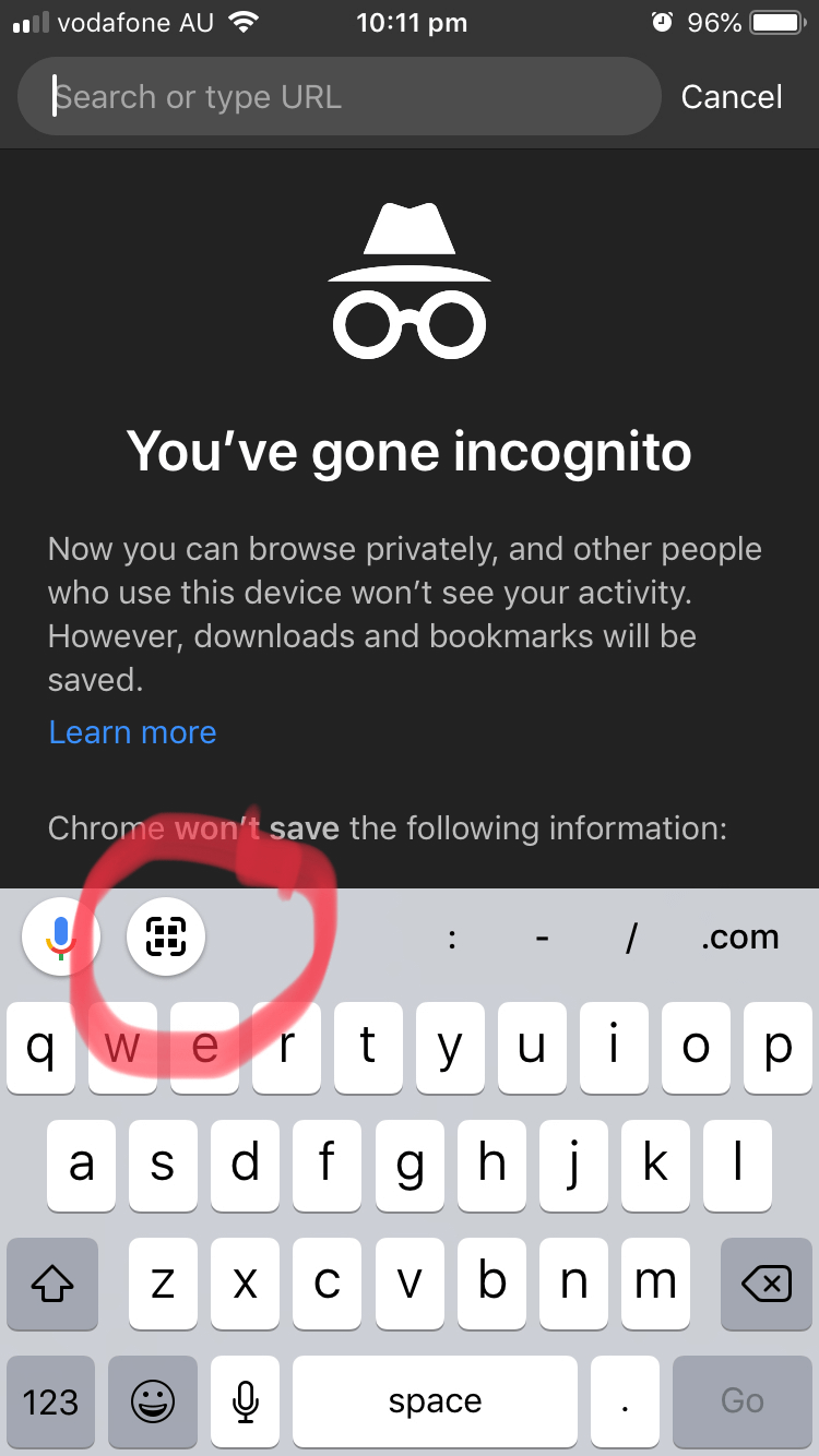 scan qr code on android with google chrome