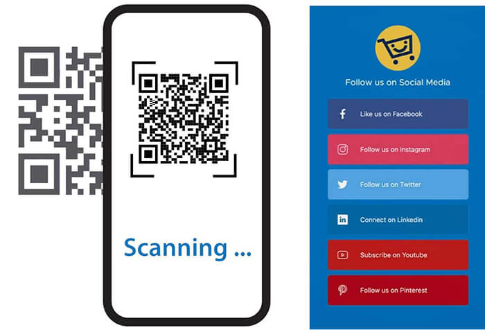 scan social media qr code