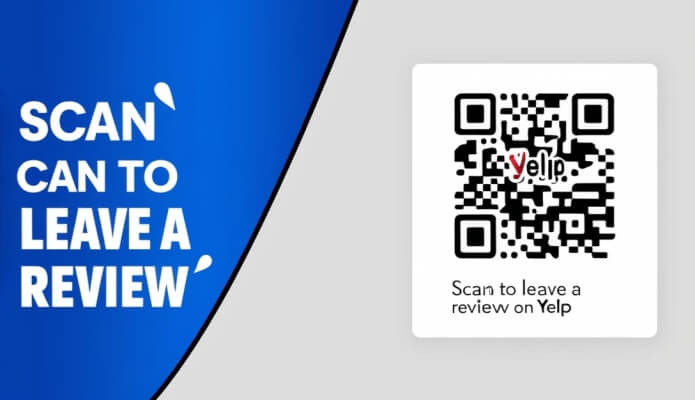 add call to action to yelp qr code