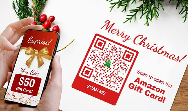 print xmas qr code