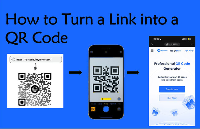 how to turn link into qr code