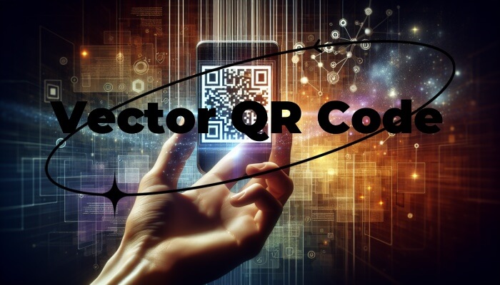 vector qr code for ticket