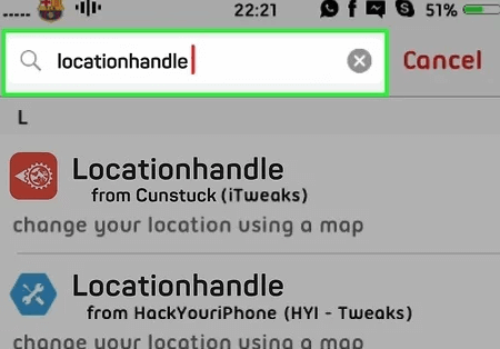 sækja location handle til að falsa staðsetningu á iphone