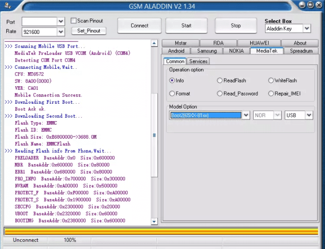 gsm alladin frp bypass tól