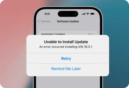 Impossibile installare gli aggiornamenti di iOS