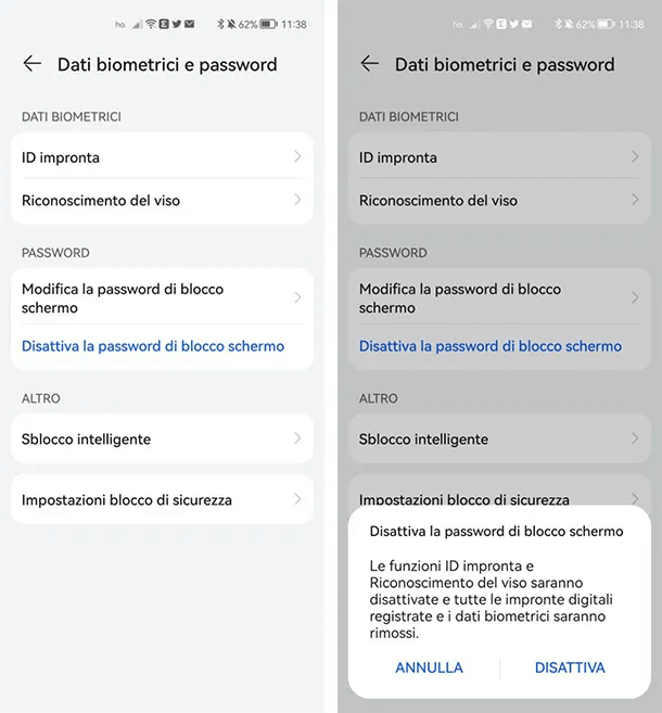 rimuovere il blocco schermo-HUAWEI