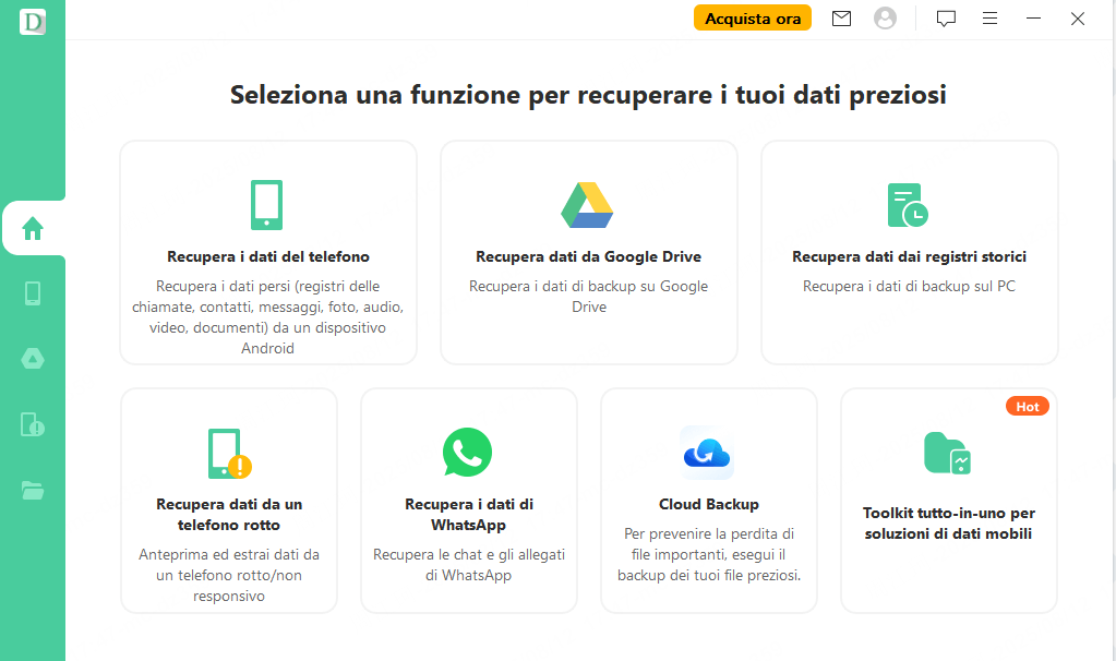 Collega il dispositivo android al computer