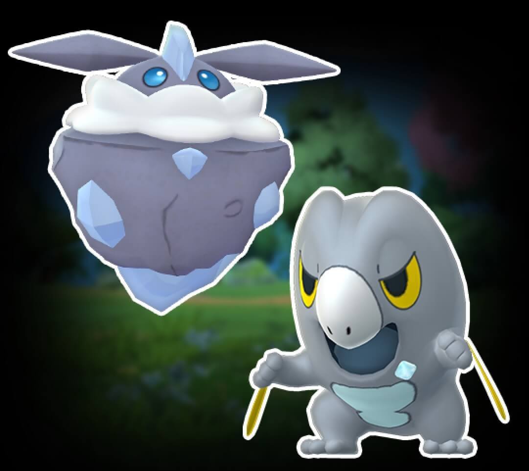 Carbink lucido e Frigibax lucido