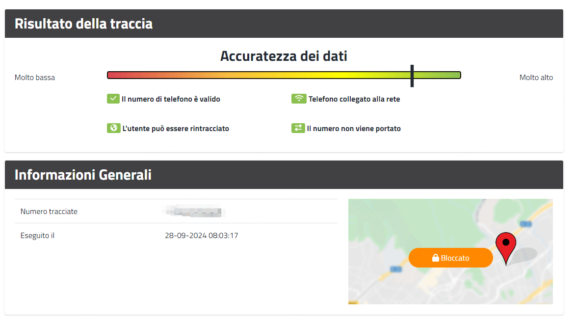 Individuare il numero di cellulare con CellTrace