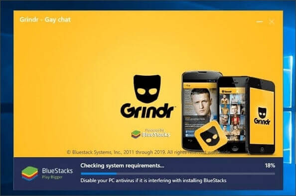 aprire Grindr in BlueStacks