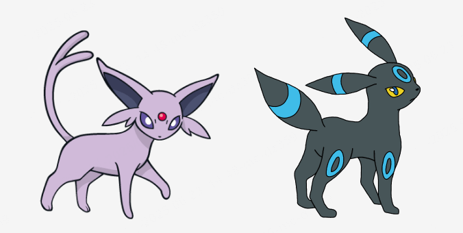 espeon e umbreon