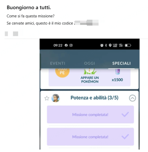 Pokémon GO gruppo per trovare amici