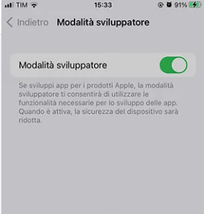 Cos'è la modalità sviluppatore di iPhone