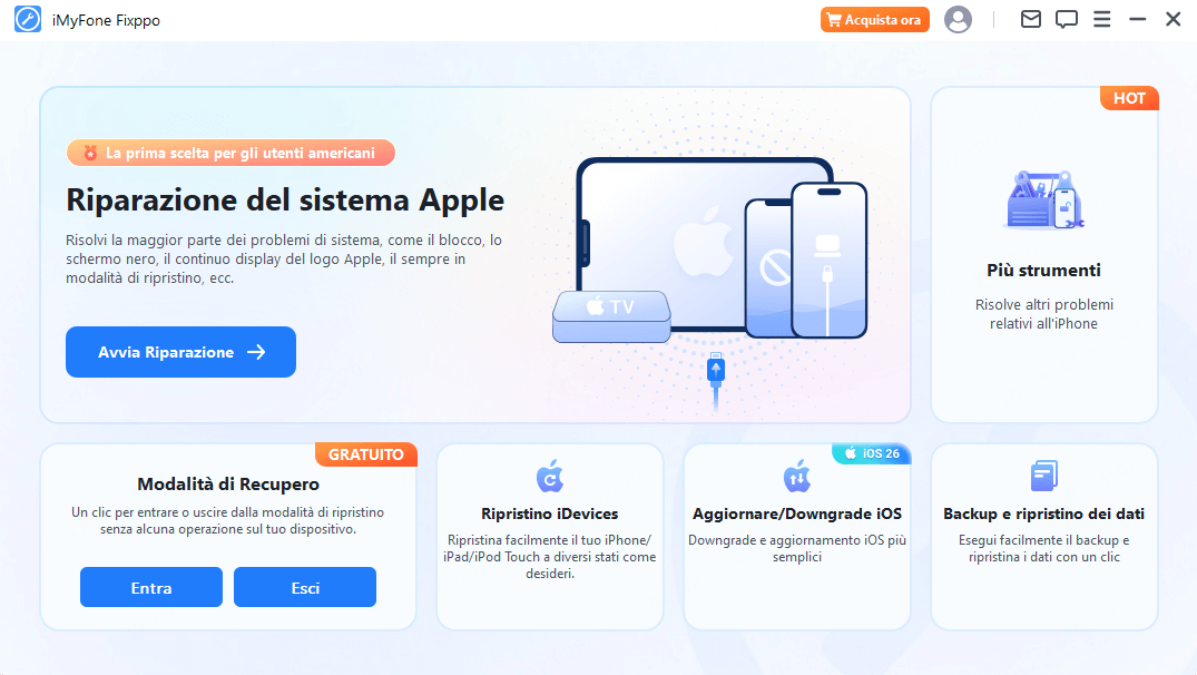 imyfone fixppo interfaccia completa