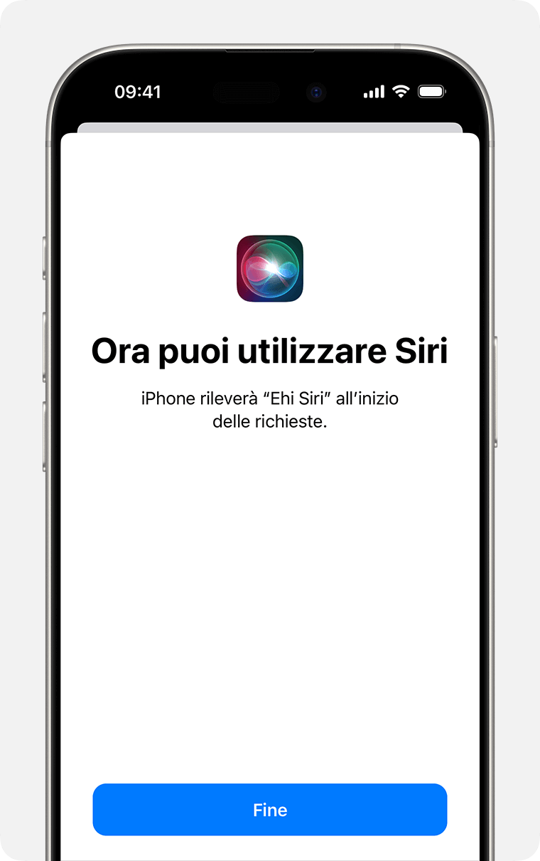 Attivare ehi siri