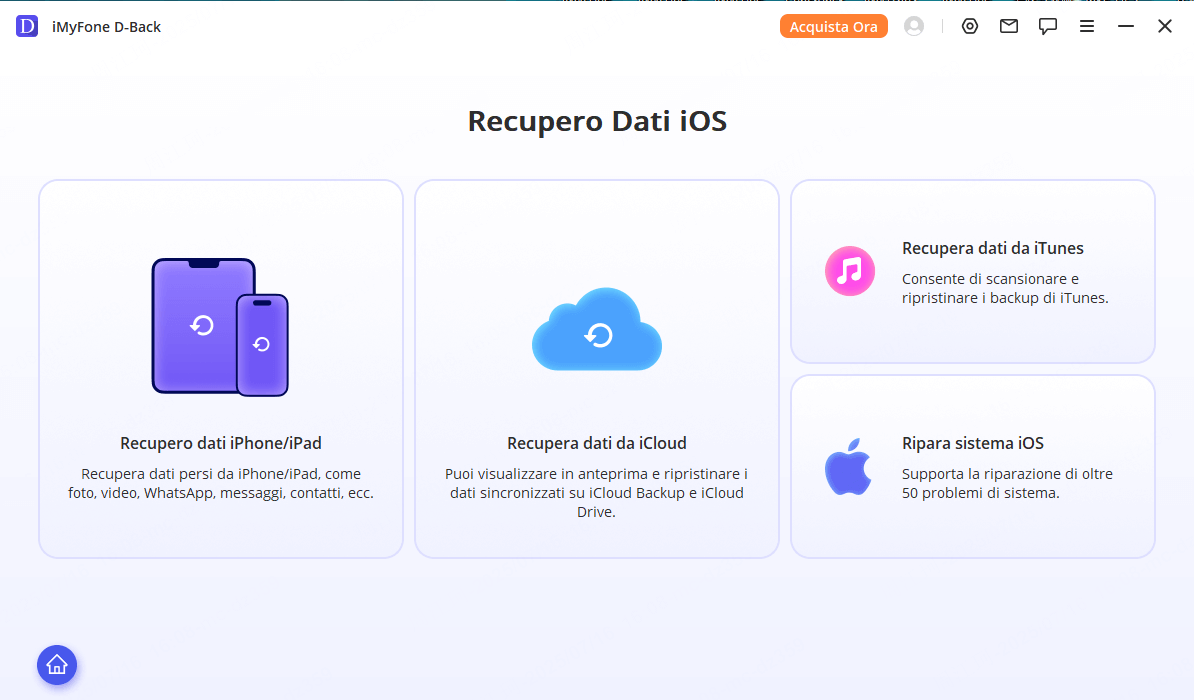 recupera le mie foto dal mio iPhone che non si accende tramite iTunes