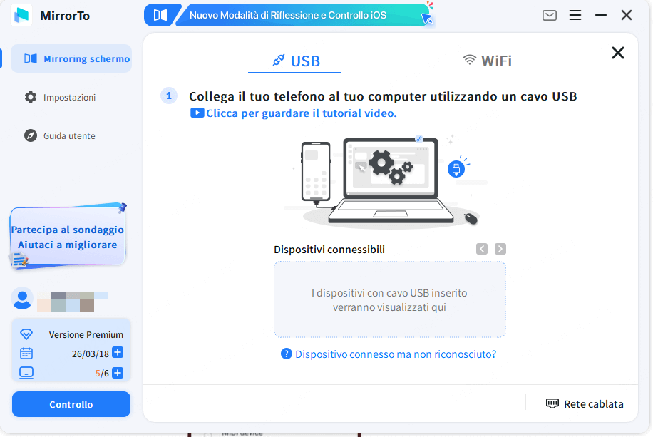 Collegare il telefono Android al PC