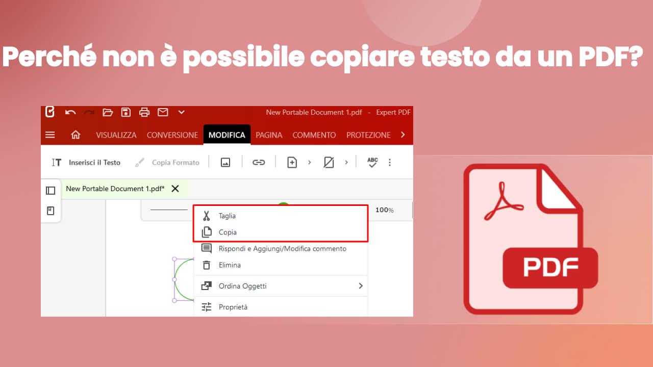 non riesco a copiare testo da PDF