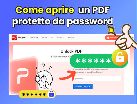 aprire pdf protetto da password