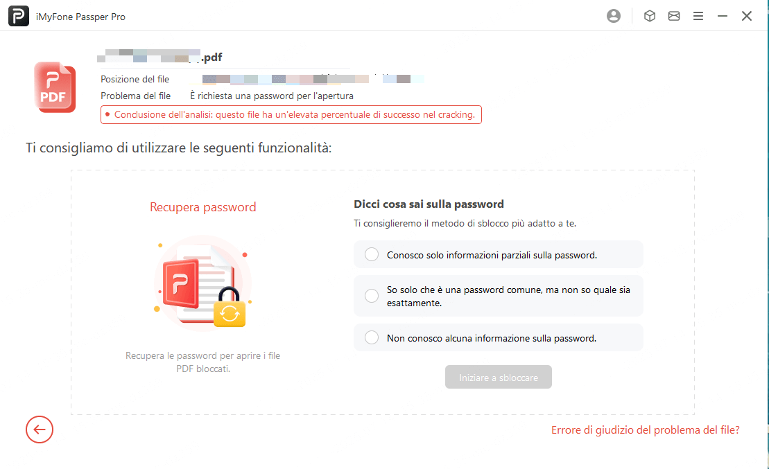 Passper Pro ti offre 3 modalità di attacco
