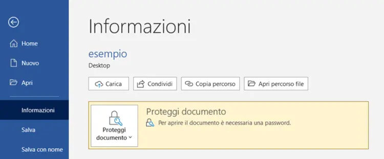 Aprire un documento Word criptato