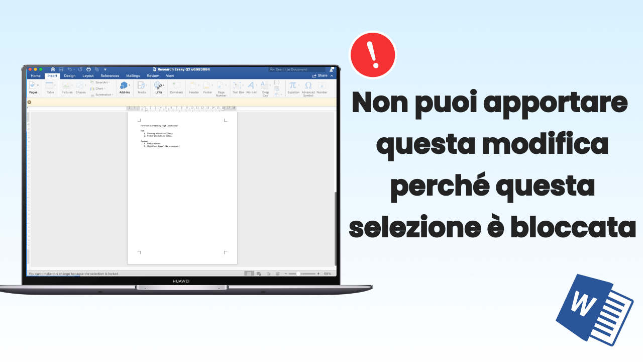 Selezione in Word bloccata? Ecco come sbloccarla!