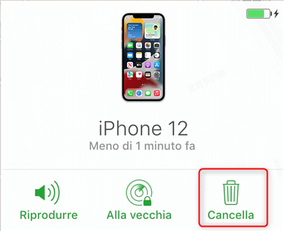 rimuovere il codice dell'iPhone