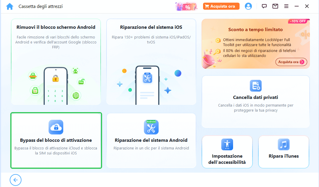 bypassa il blocco di attivazione iCloud