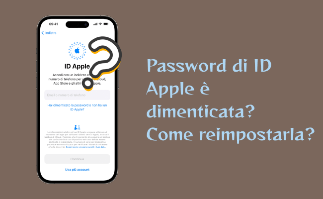 Come recuperare la password dimenticata dell'ID Apple?