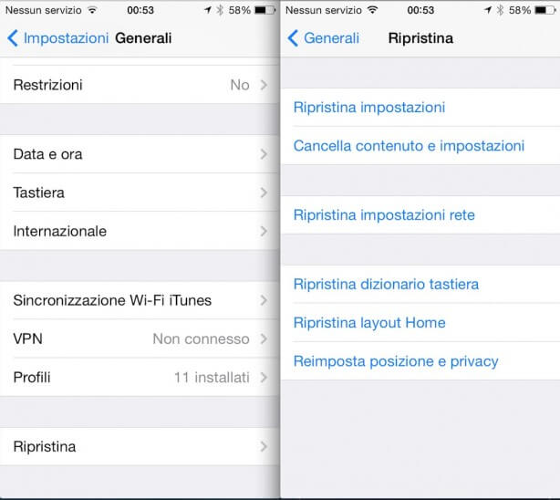 iOS 14 Ripristinare iPhone bloccato