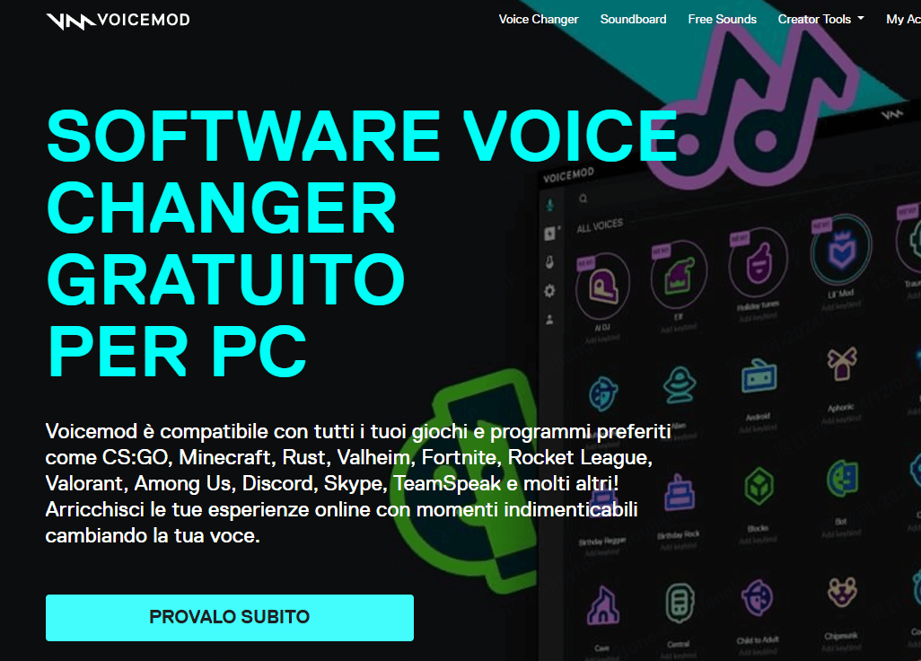 Modificatore vocale di Babbo Natale, Voicemod