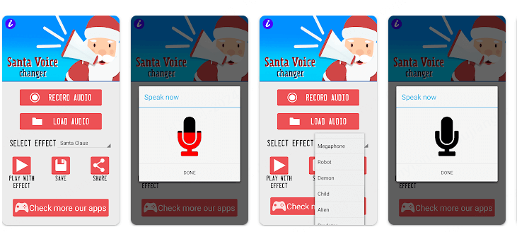 Cambiavoce di Babbo Natale per Android