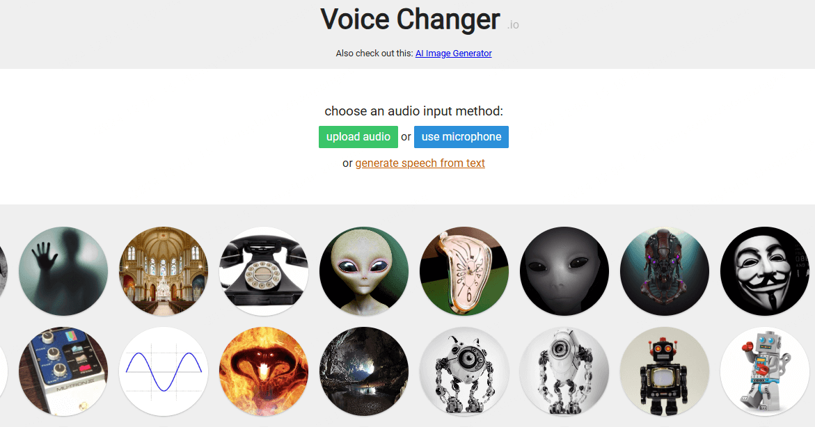 Voice Changer.io - Modificatore di Voce Online