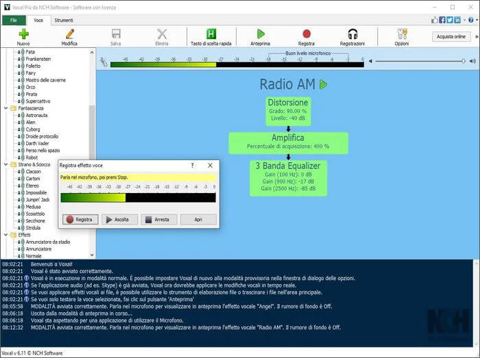 Voxal Voice Changer-modificatore vocale in tempo reale