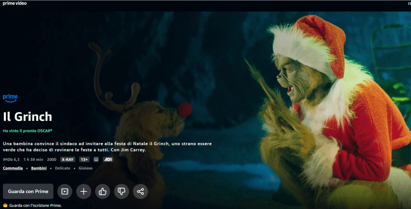 Guarda i film del Grinch su Amazon Prime Video