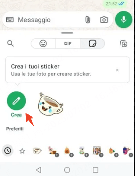 Crea il tuo adesivo whatsapp