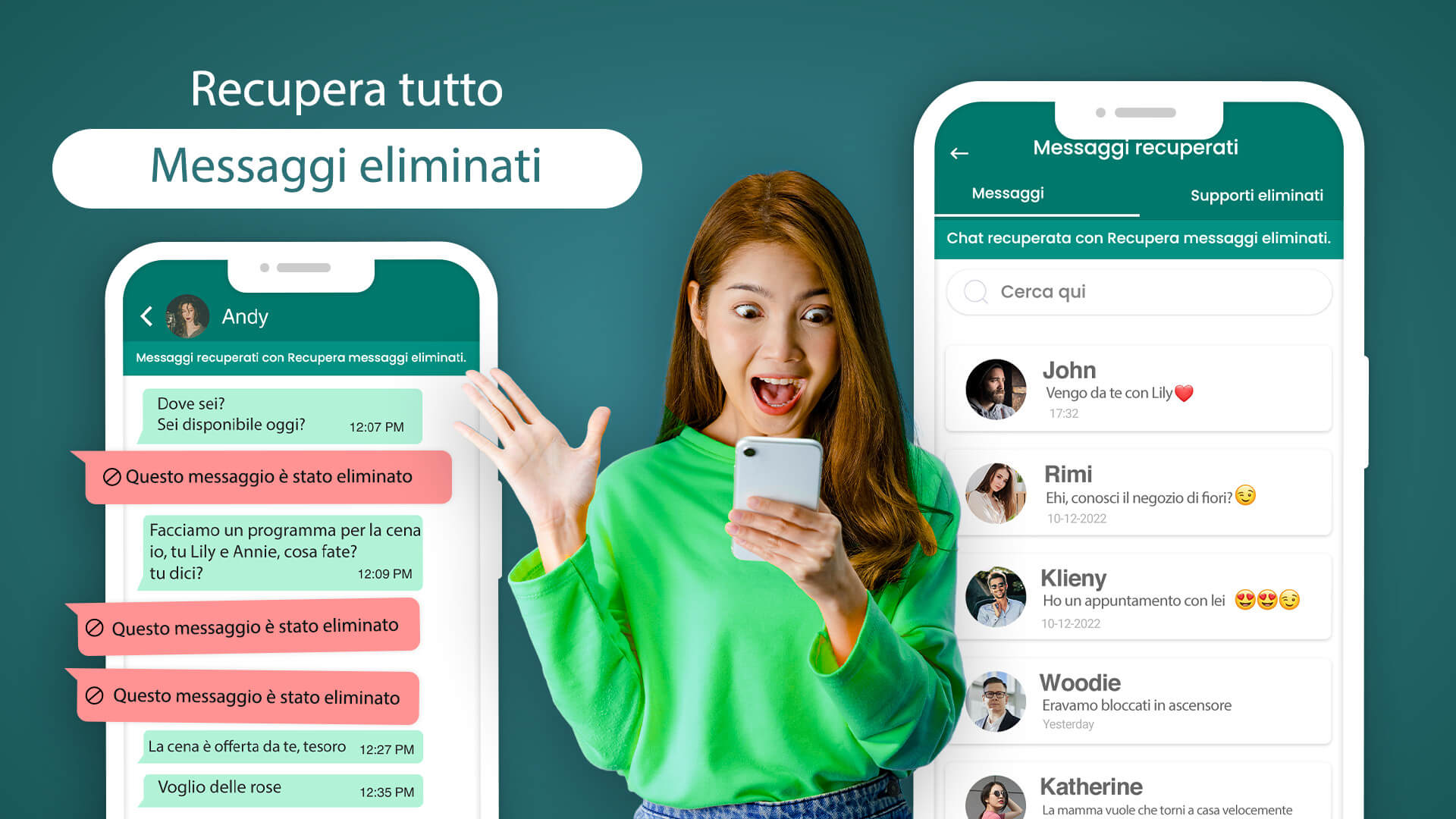 Recupera messaggi eliminate – App per vedere i messaggi WhatsApp cancellati