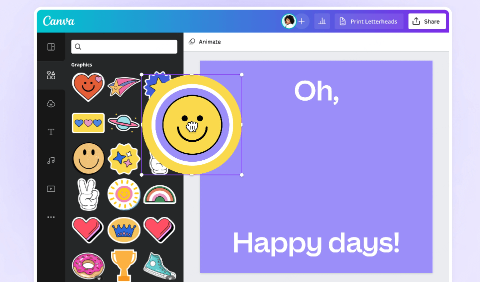 Crea il tuo adesivo whatsapp con canva