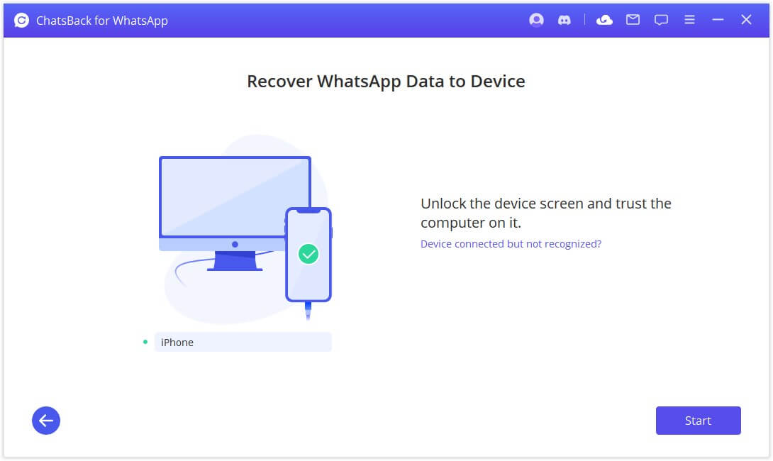 connettere il dispositivo al computer