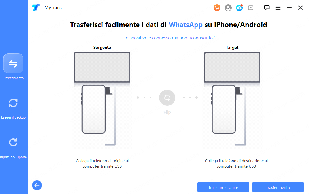 Transferire WhatsApp tra iPhone e Android