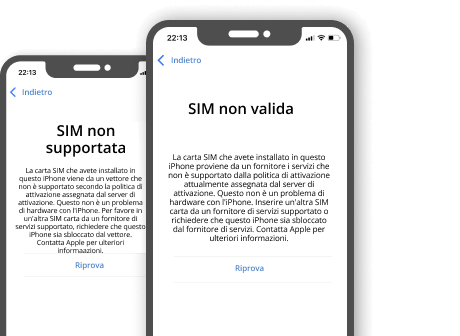 Rimozione del blocco SIM dai dispositivi iOS